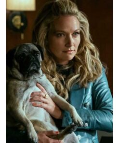 Lorna The Lincoln Lawyer Blue Leather Jacket