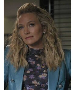 Lorna The Lincoln Lawyer Blue Leather Jacket
