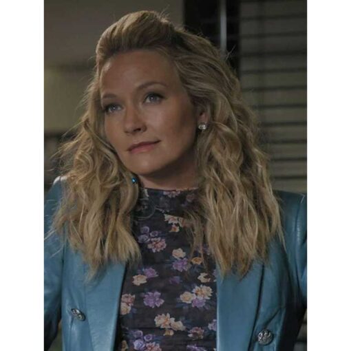Lorna The Lincoln Lawyer Blue Leather Jacket