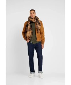 Men's Bomber Light Brown Suede Jacket