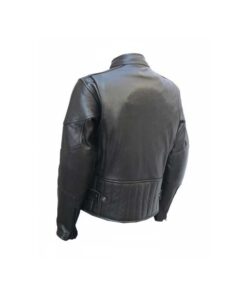 Men’s Leather Cafe Racer Biker Jacket