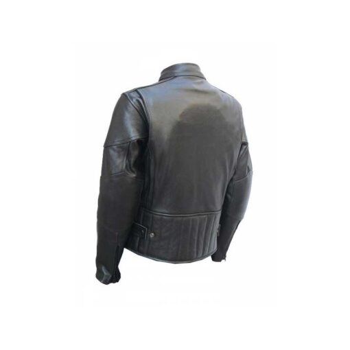 Men’s Leather Cafe Racer Biker Jacket