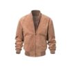 Men’s Suede Leather Bomber Jacket