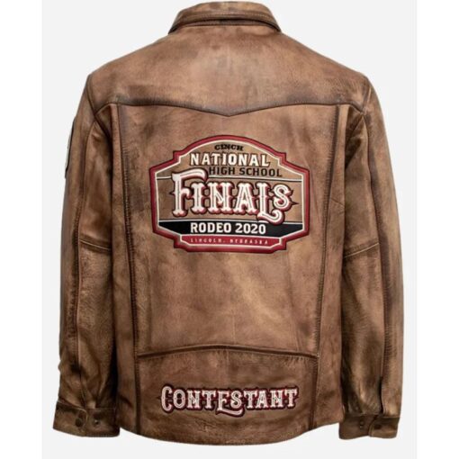 NHSFR 2025 Contestant Brown Leather Jacket