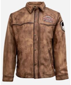 NHSFR 2025 Contestant Brown Leather Jacket