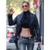 NYC Bella Hadid Street Style Black Jacket
