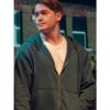 Heartstopper S3 Kit Connor Zip Gray Hoodie