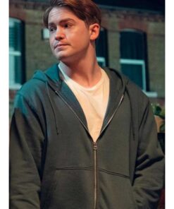 Heartstopper S3 Kit Connor Zip Gray Hoodie
