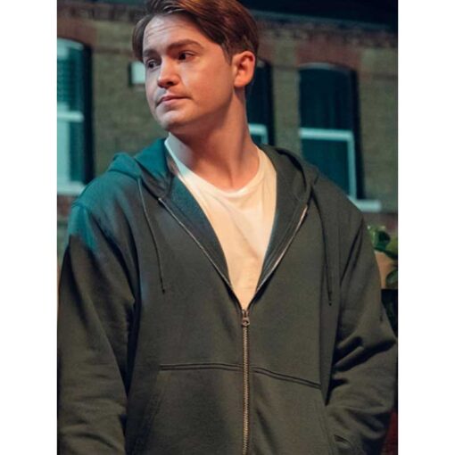 Heartstopper S3 Kit Connor Zip Gray Hoodie