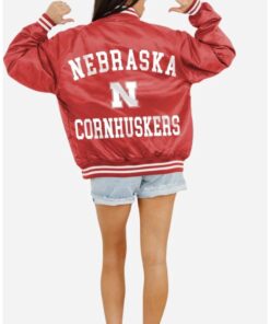 Nebraska Cornhuskers Red Varsity Bomber Jacket