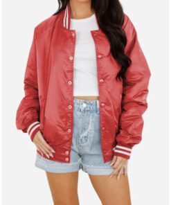 Nebraska Cornhuskers Red Varsity Bomber Jacket
