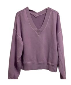 North Of North Anna Lambe Purple V-Neck Sweater