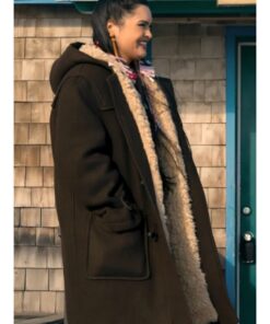 North of North 2025 Anna Lambe Brown Wool Shearling Coat