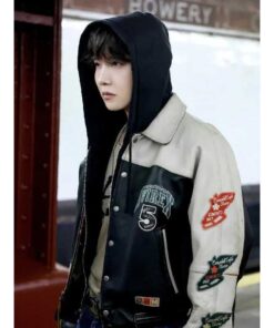 On The Street J-Hope Avirex Leather Jacket