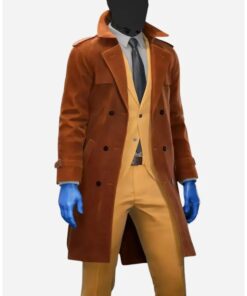 Video Game Payday 3 Brown Trench Wool Coat