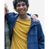 Aryan Simhadri Percy Jackson And The Olympians Grover Underwood Blue Hooded Jacket