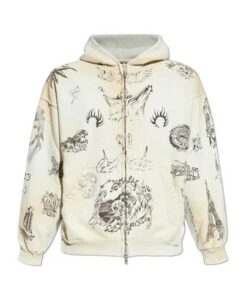 Peso Pluma Cream Hoodie