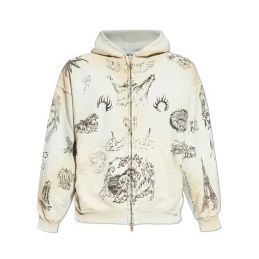 Peso Pluma Cream Hoodie