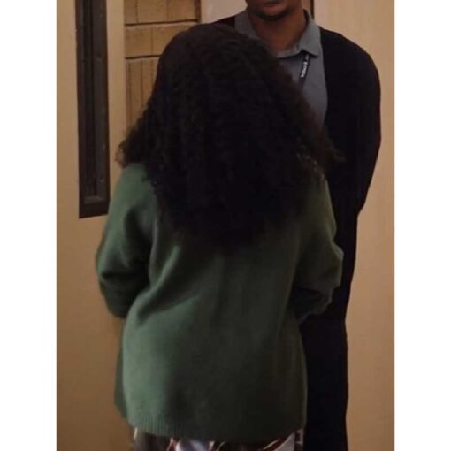 Abbott Elementary 2024 Quinta Brunson Green Cardigan