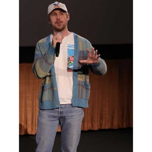 Ryan Gosling The Fall Guy Stunt World Record Cardigan
