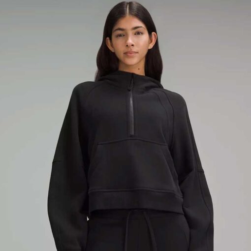 Scuba Oversized Half-Zip Hoodie