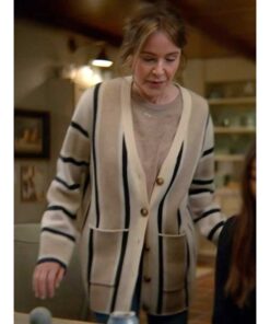 Christa Miller TV Series Shrinking Season 2 Liz Striped Cardigan