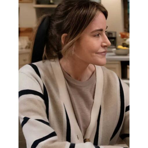 Christa Miller TV Series Shrinking Season 2 Liz Striped Cardigan