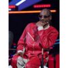 Snoop Dogg Red Leather Tracksuit