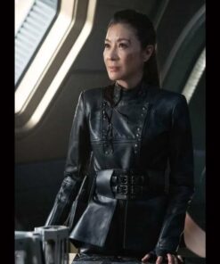 Michelle Yeoh Star Trek Discovery Season 3 Philippa Georgiou Leather Jacket