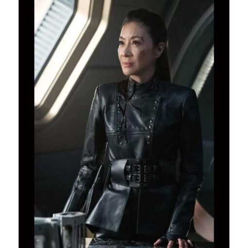 Michelle Yeoh Star Trek Discovery Season 3 Philippa Georgiou Leather Jacket