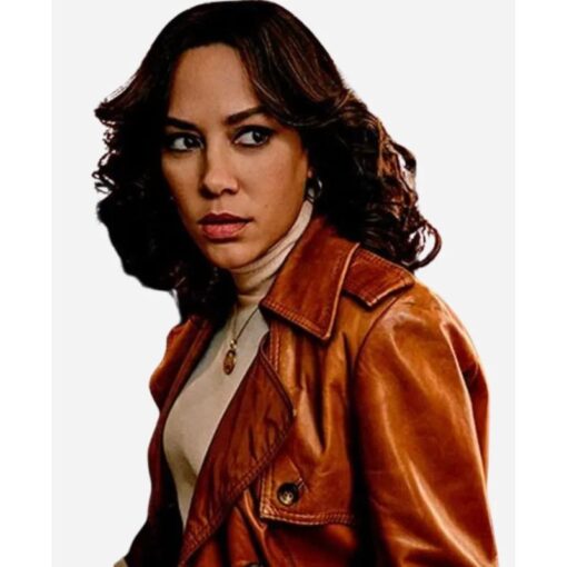 KD The Continental From the World of John Wick Mishel Prada Brown Leather Jacket