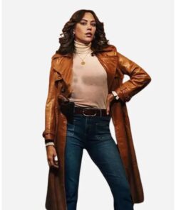 KD The Continental From the World of John Wick Mishel Prada Brown Leather Jacket