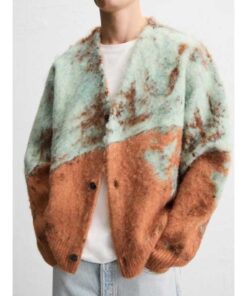 The Equalizer Brushed Texture Jacquard Cardigan