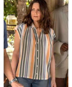 The Four Seasons 2025 Tina Fey Striped Shirt