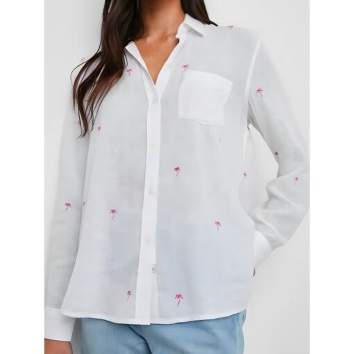 The Four Seasons Tina Fey Palm Print Shirt