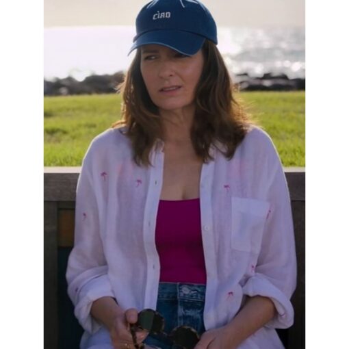 The Four Seasons Tina Fey Palm Print Shirt