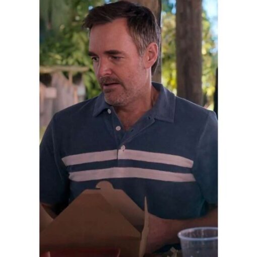 The Four Seasons Will Forte Blue Polo Shirt