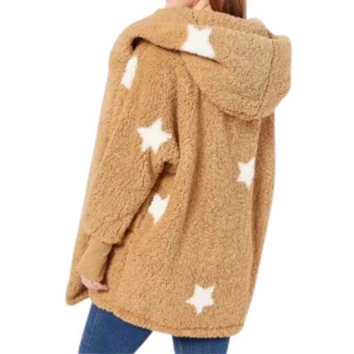 The Today Show 2025 Jill Martin Fuzzy Star Cardigan
