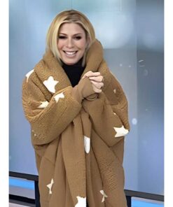 The Today Show 2025 Jill Martin Fuzzy Star Cardigan
