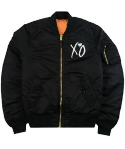 The Weeknd Starboy Panther XO Black Bomber Jacket