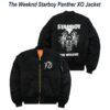 The Weeknd Starboy Panther XO Black Bomber Jacket