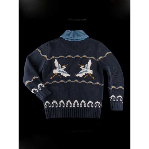 This Morning Ben Shephard Navy Crane Cardigan