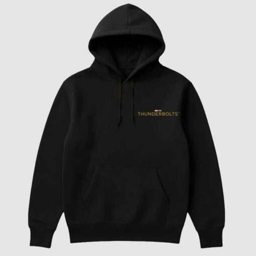 Marvel Studios Thunderbolts 2025 Black Merch Hoodie