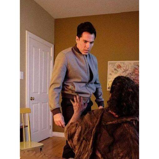 Luke Roman SurrealEstate Tim Rozon Grey Bomber Jacket