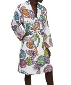 Versace Medusa Head All Over Bathrobe
