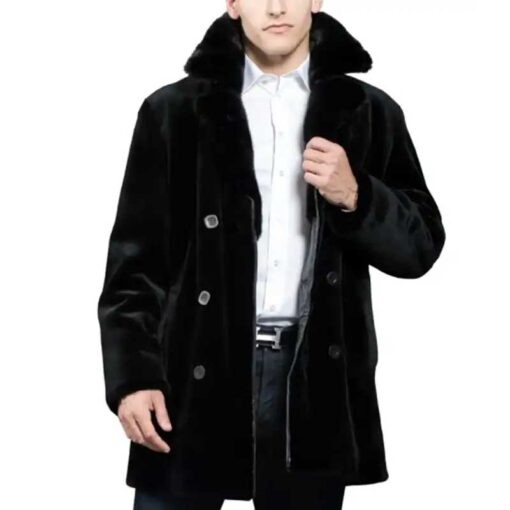 Wick Mink Fur Mid Length Soft Coat