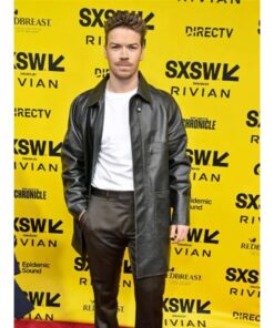 Death of a Unicorn Leather Coat