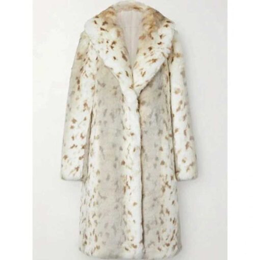 Yellowstone Beth Dutton Faux Fur Leopard Coat