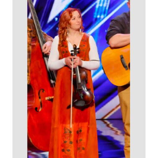 Americas Got Talent Anna Blanton Floral Vest Dress