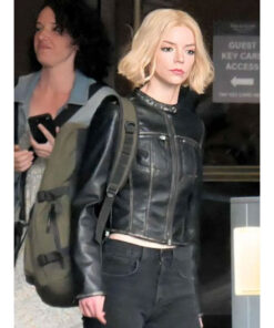 Anya Taylor-Joy Lucky Black Leather Jacket